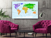 obrazy do kancelárie mapy sveta